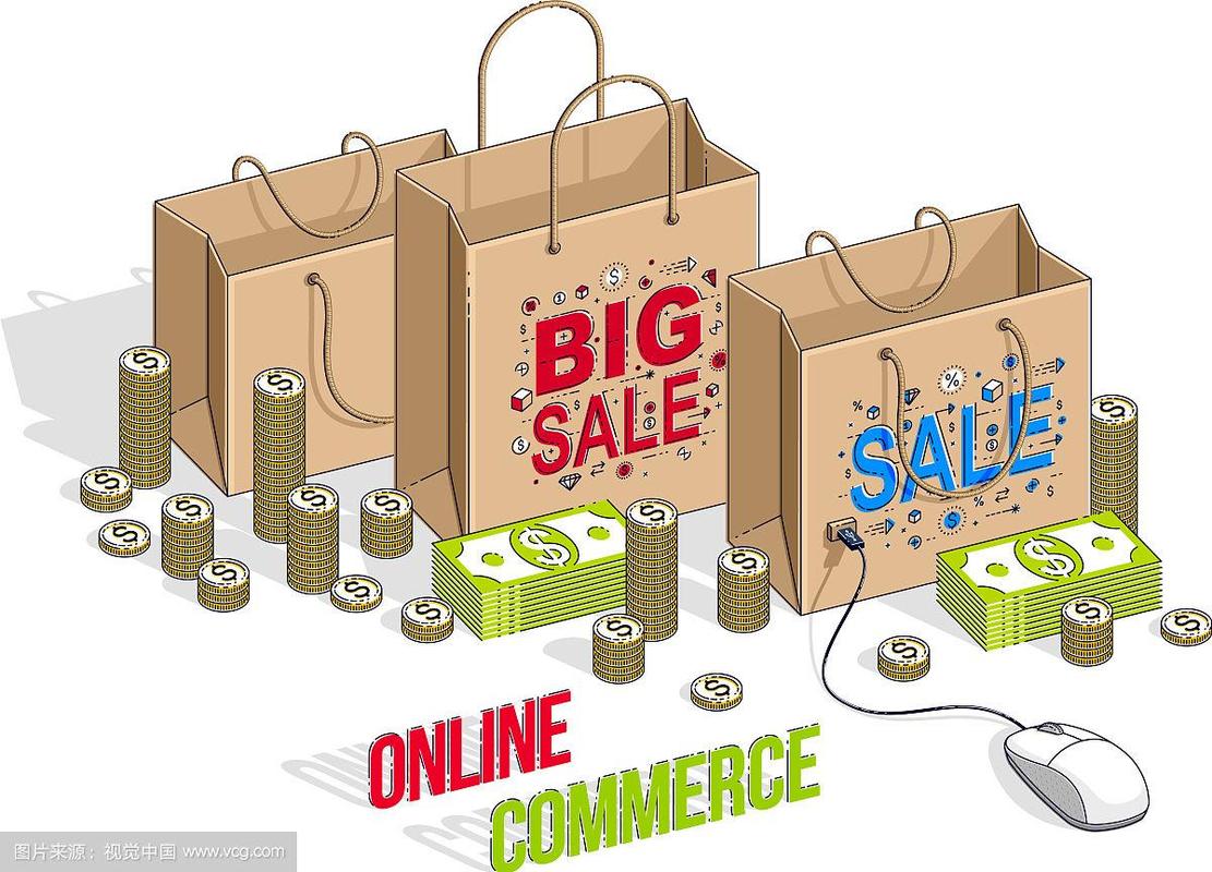 网上购物概念网上商店网上销售