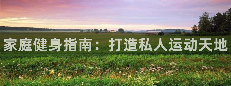 意昂3官方：家庭健身指南：打造私人运动天地