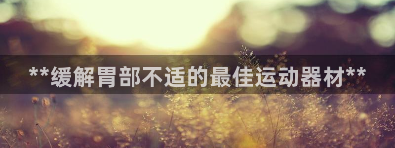 意昂3开户：**缓解胃部不适的最佳运动器材**