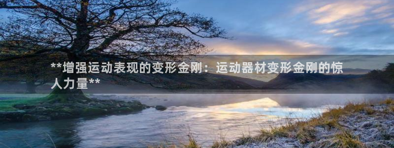 意昂3娱乐首页官网下载：**增强运动表现的变形金刚：