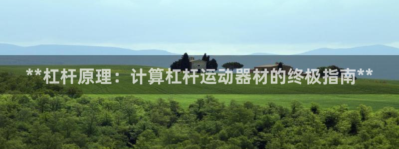 意昂3娱乐40996：**杠杆原理：计算杠杆运动器材
