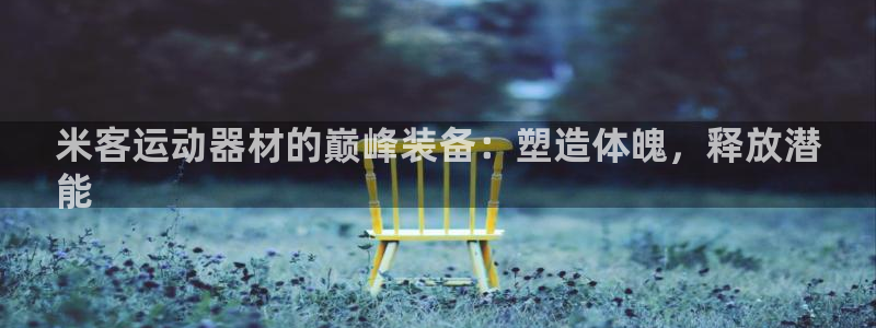 意昂体育3平台注册：米客运动器材的巅峰装备：塑造体魄