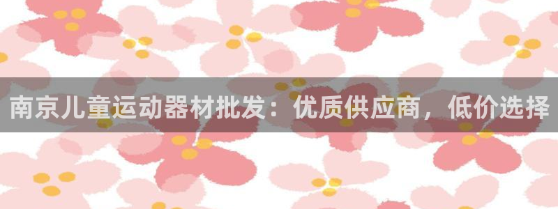 海南意昂体育3：南京儿童运动器材批发：优质供应商，低