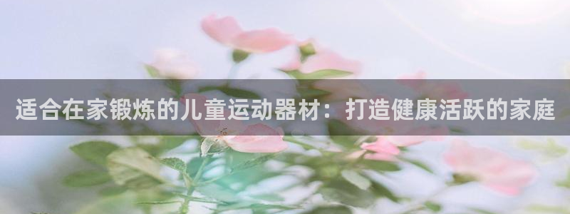 意昂3集团logo：适合在家锻炼的儿童运动器材：打造